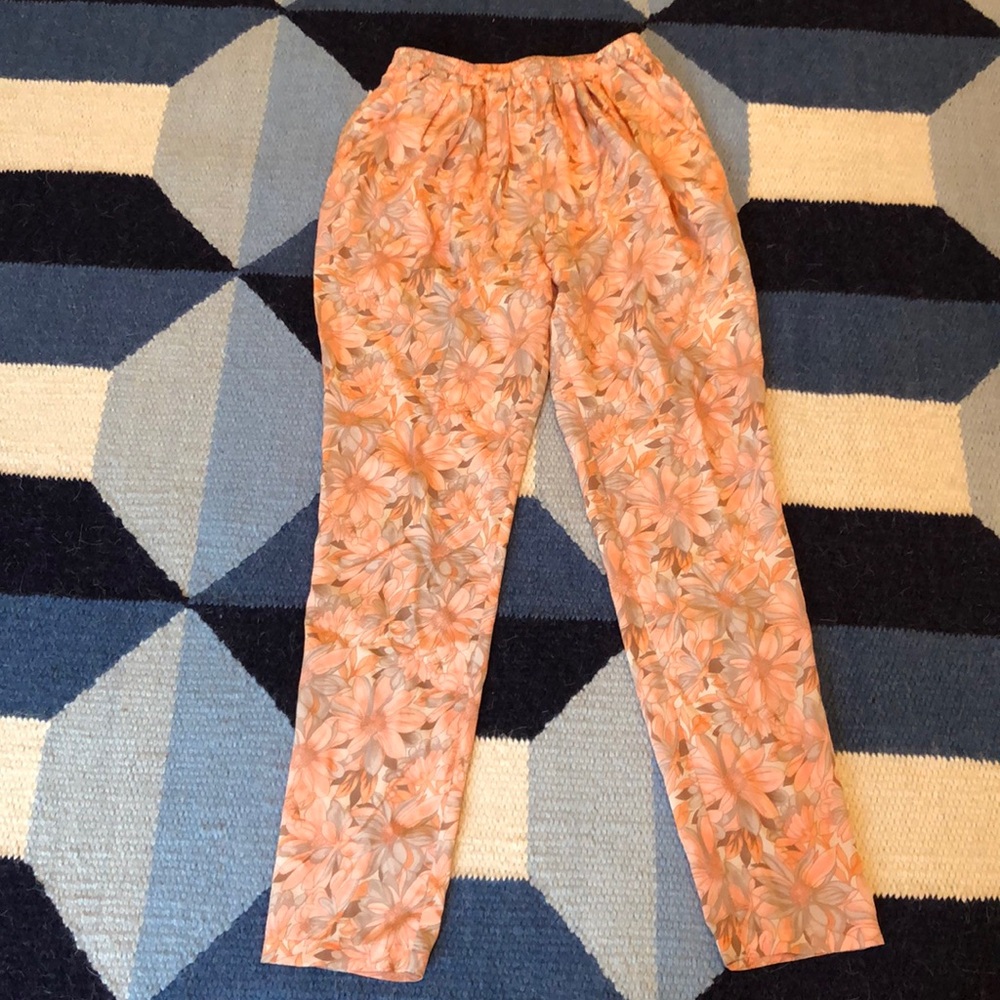 Stella McCartney silk floral pants size small